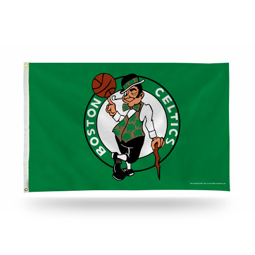 3' x 5' Green and White NBA Boston Celtics Rectangular Banner Flag - IMAGE 1