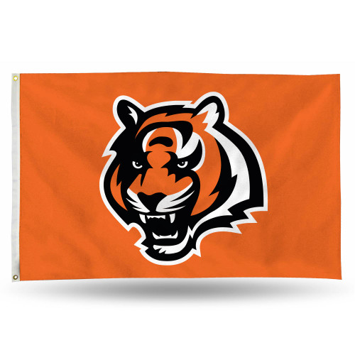 3' x 5' Orange and Black NFL Cincinnati Bengals Rectangular Banner Flag - IMAGE 1