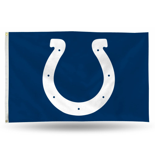 3' x 5' Blue and White NFL Indianapolis Colts Rectangular Banner Flag - IMAGE 1