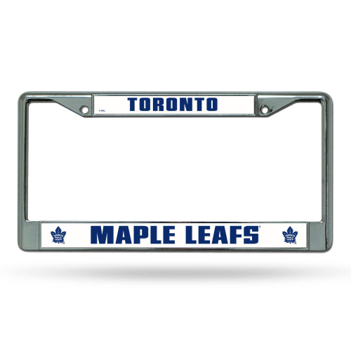 6" x 12" Navy Blue and White NHL Toronto Maple Leafs License Plate Cover - IMAGE 1