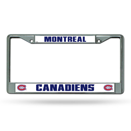 6" x 12" Navy Blue and White NHL Montreal Canadiens License Plate Cover - IMAGE 1