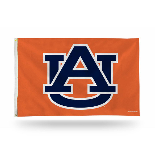 3' x 5' Orange and Blue College Auburn Tigers Rectangular Banner Flag - IMAGE 1