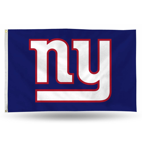 3' x 5' Blue and White NFL New York Giants Rectangular Banner Flag - IMAGE 1