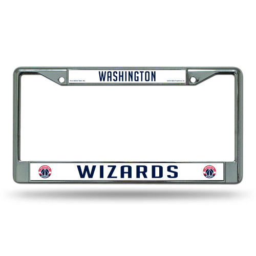 6" x 12" Blue and White NBA Washington Wizards License Plate Cover - IMAGE 1