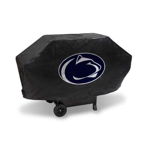 68" x 35" Black and Navy Blue College Penn State Deluxe Padded Grill Cover - IMAGE 1