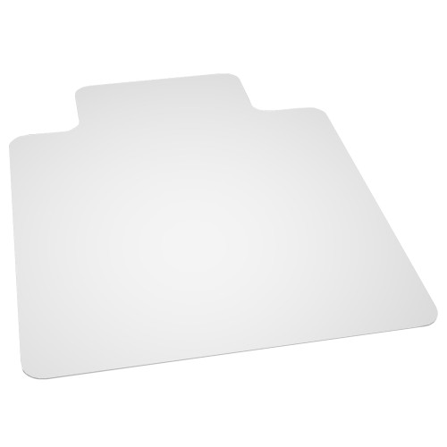 36'' x 48'' White Hard Floor Chair Mat with Lip - IMAGE 1