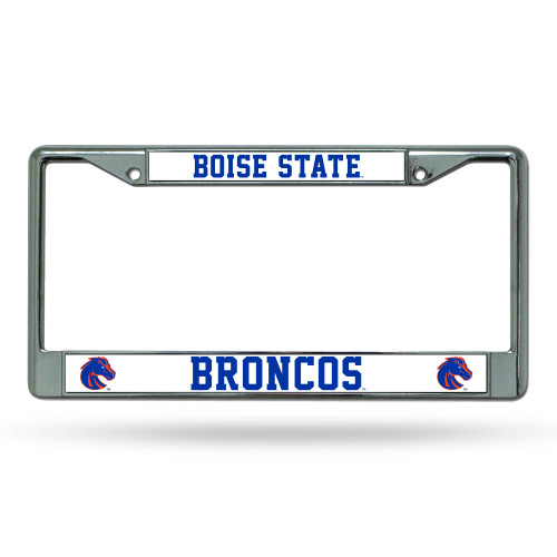 6" x 12" Blue and White College Boise State Broncos License Plate Cover - IMAGE 1