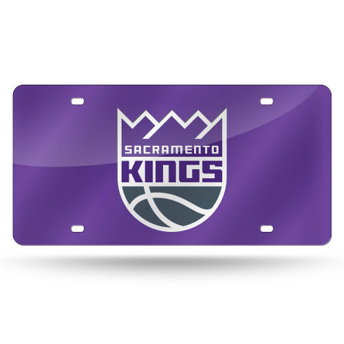 6" x 12" Purple and White NBA Sacramento Kings Tag - IMAGE 1