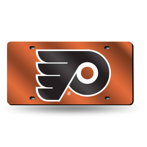6" x 12" Orange and Black NHL Philadelphia Flyers Tag - IMAGE 1