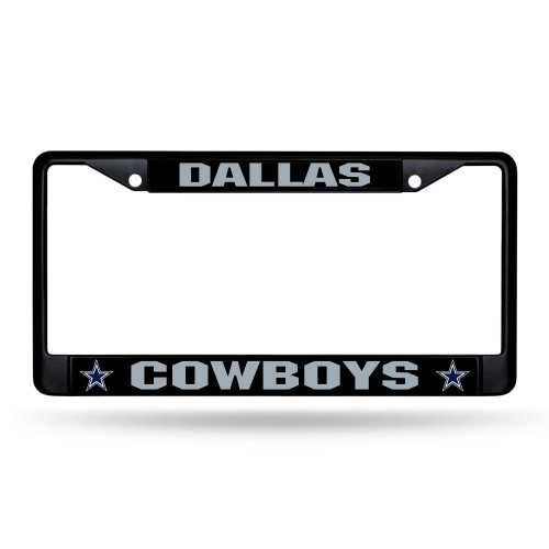 6" x 12" Black and Gray NFL Dallas Cowboys License Plate Cover - IMAGE 1