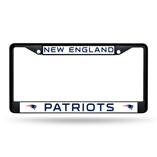 6" x 12" Blue and White NFL New England Patriots License Plate Cover - IMAGE 1
