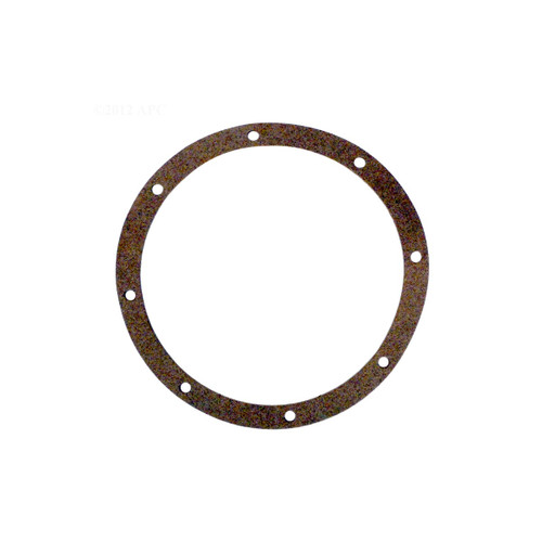 Black APC APCG3017 Round Vinyl Main Drain Paper Gasket - IMAGE 1