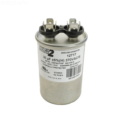 Silver Run Capacitor 30 MFD 370VAC - IMAGE 1
