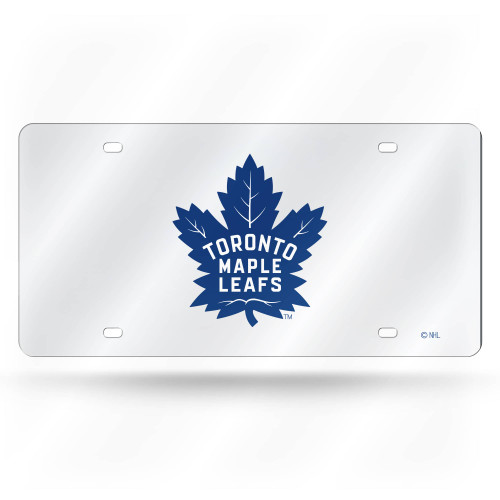 6" x 12" White and Blue NHL Toronto Maple Leafs Tag - IMAGE 1