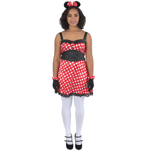 Polka Dotted Female Mouse Halloween Costume- Small - IMAGE 1