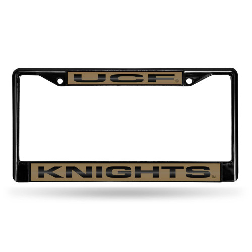 6" x 12" Black and Brown College Central Florida Knights Rectangular License Plate Cover - IMAGE 1