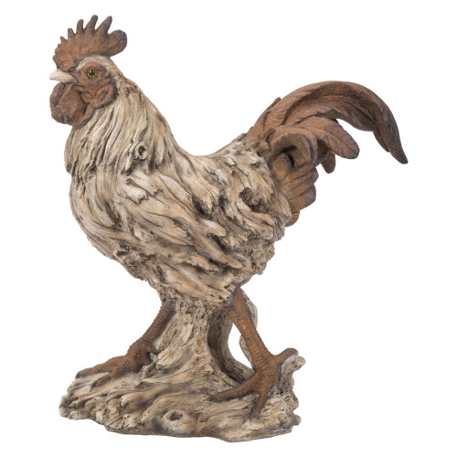15.75" Standing Rooster Outdoor Garden Statue - IMAGE 1