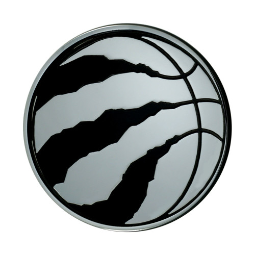 3" Stainless Steel and Black NBA Toronto Raptors 3D Emblem - IMAGE 1
