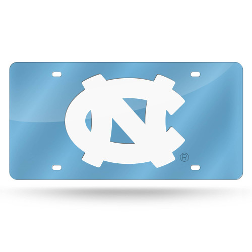 12" White and Blue College North Carolina Tar Heels Cut Tag - IMAGE 1
