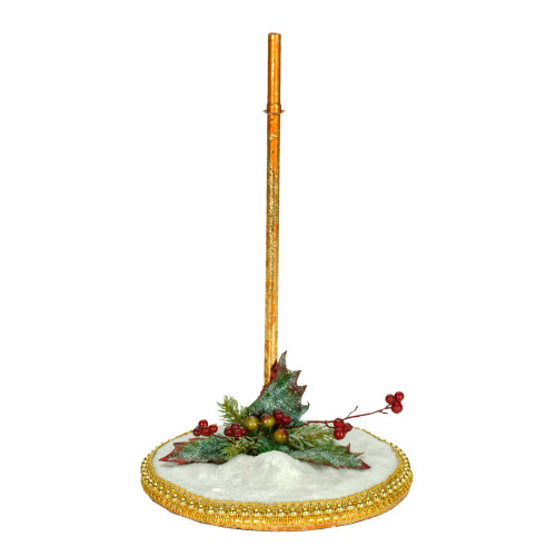 12.5" Mark Roberts Snowy Base Fairy Stand - Large - IMAGE 1