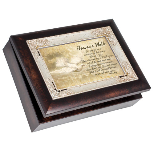 Heavens Walk Keepsake Music Box - 8" - Brown and Black - IMAGE 1