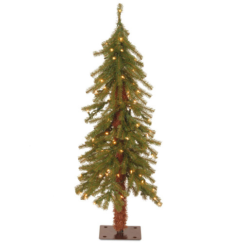 3 ft. Hickory Cedar Tree with Clear Lights - IMAGE 1