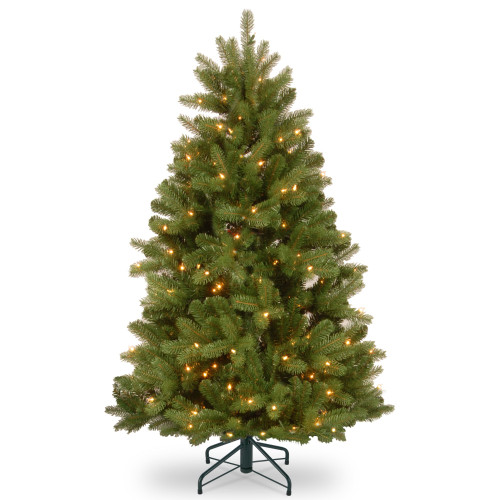 4.5’ Pre-Lit Full Newberry Spruce Artificial Christmas Tree, Clear Lights - IMAGE 1