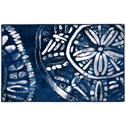 1.75' x 4.5' Group Chat White and Gray Rectangular Area Throw Rug - IMAGE 1