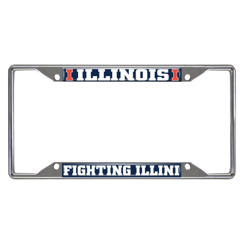 University of Illinois Fighting Illini License Plate Frame - IMAGE 1