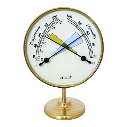 7" White and Gold Adjustable Vermont Comfortmeter - IMAGE 1