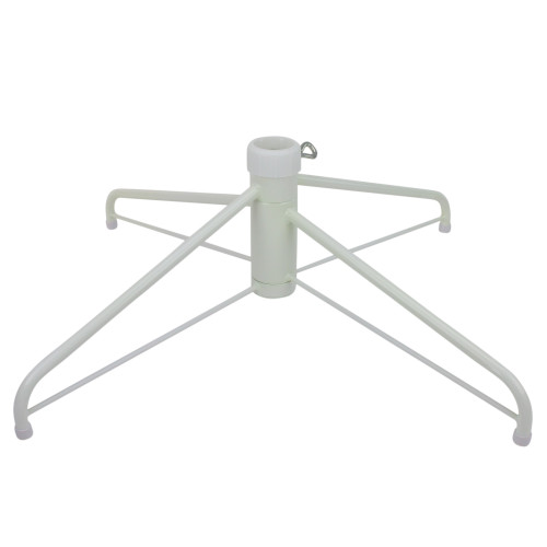 White Metal Christmas Tree Stand for 12' Artificial Trees - IMAGE 1