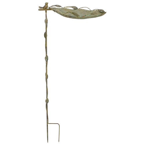 35.5” Iron Weathered Bird Feeder Stake - IMAGE 1