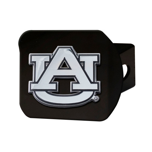 NCAA Auburn University Tigers Black Hitch Cover Automotive Accessory - IMAGE 1