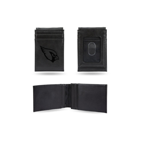 4" Black NFL Arizona Cardinals Front Pocket Wallet - IMAGE 1