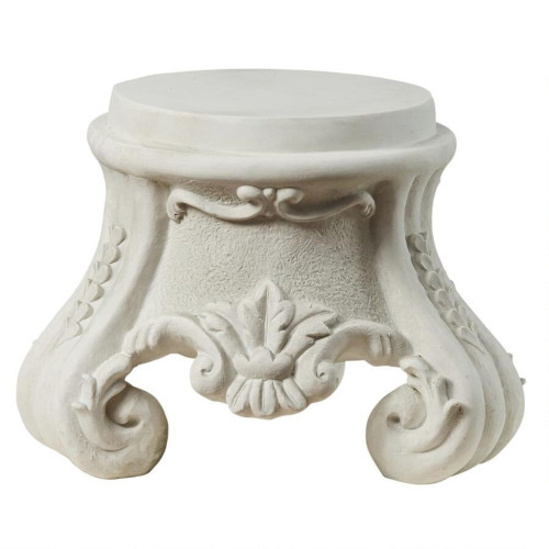 Rococo Sculptural Plinth Display Pedestal - 21" - IMAGE 1