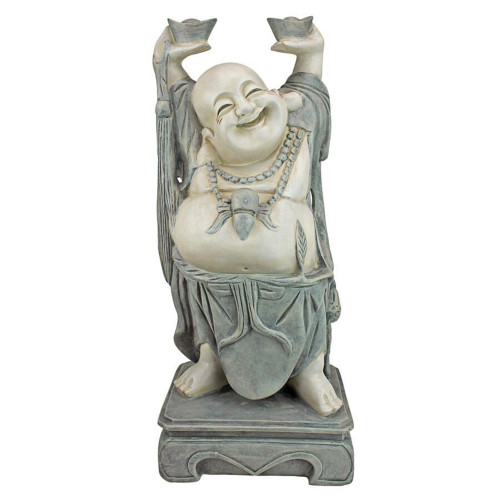 26" Jolly Hotei Buddha Outdoor Garden Statue - IMAGE 1