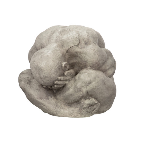 Meditating Shy Yogi of Bali Outdoor Garden Statue - 21.5" - IMAGE 1