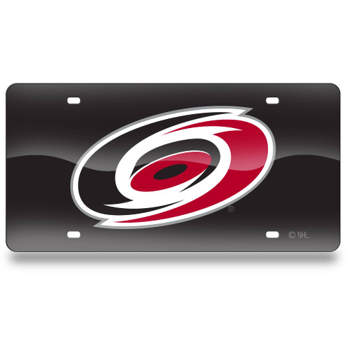 6" x 12" Black and Red NHL Carolina Hurricanes Tag - IMAGE 1