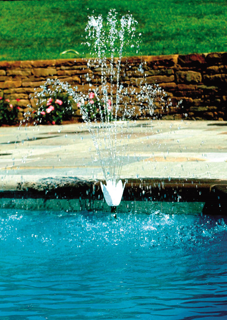 Adjustable Wall Flower Water Fountain for Swimming Pools - 23" - IMAGE 1