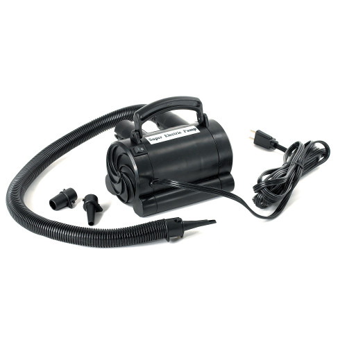 Black High Capacity Electric Air Pump For Inflatables - IMAGE 1