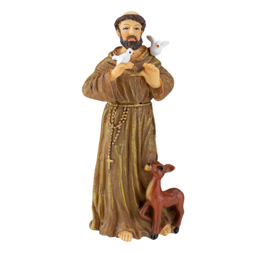3.5" Patrons & Protectors Saint Francis of Assisi Inspirational Religious Figure - IMAGE 1