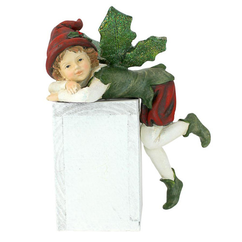Elijah Santa's Christmas Elf Shelf Sitter - 9" - IMAGE 1