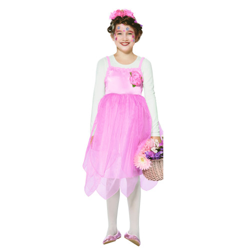 Pink and White Fairy Ballerina Girl Child Halloween Costume - Medium - IMAGE 1