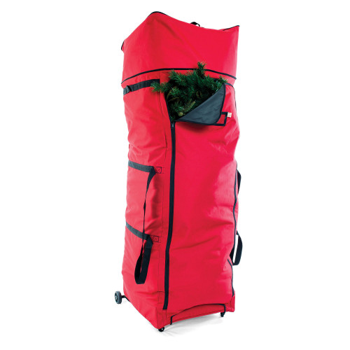 XXL Upright Expandable Christmas Tree Storage Duffel 9ft - 12ft - IMAGE 1