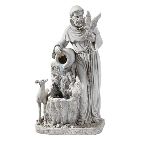39"Life Giving St.Francis Water Fountain - IMAGE 1