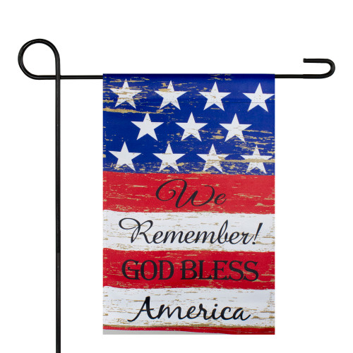 We Remember! Patriotic Americana Outdoor Garden Flag 12.5" x 18" - IMAGE 1