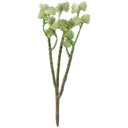 17" Green Sedum Artificial Spring Floral Spray Decoration - IMAGE 1