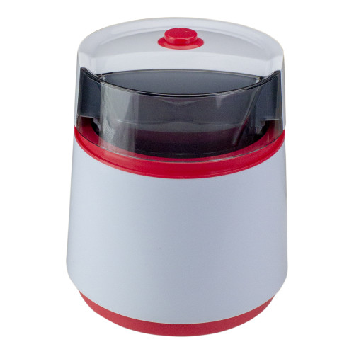 7.75" Black and Red Battery Operated Half Pint Ice Cream Maker - IMAGE 1