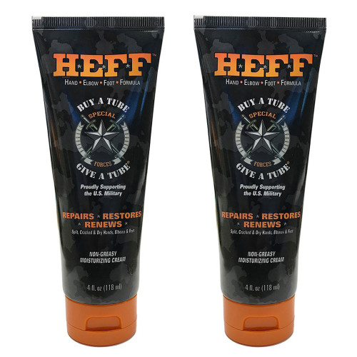 HEFF Hand Elbow Foot Formula Moisturizing Lotion 4 Ounce Tube (2-Pack) - IMAGE 1