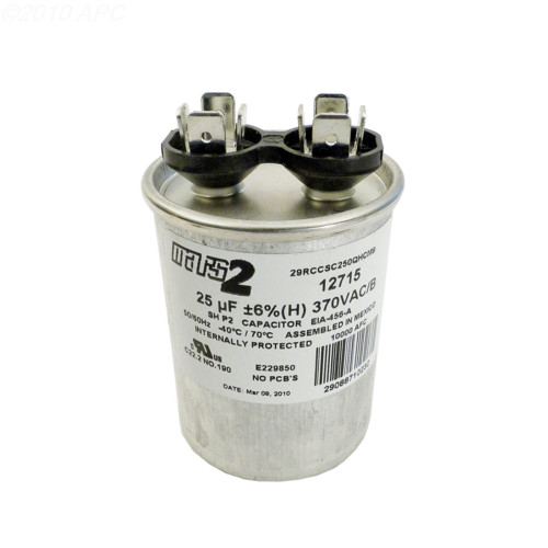 RUN CAPACITOR 25 MFD 370VAC - IMAGE 1